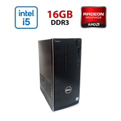 Игровой ПК Dell Inspirion 3650 / Intel Core i5-6500 (4 ядра 3.2 - 3.6 GHz) / 16 GB DDR3 / 256 GB SSD / AMD Radeon RX 460, 2 GB GDDR5, 128-bit / Wi-Fi+Bluetooth / DVD / Win 10 Home Lic