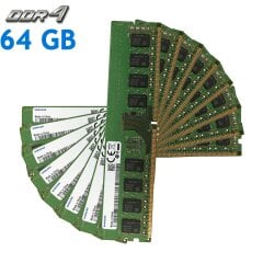 Комплект: Оперативная память для ПК Samsung / 64 GB (8x8 GB) / 1Rx8 PC4-21300 / DDR4 / 2666 MHz