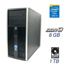 Компьютер HP Compaq 6200 Tower / Intel Core i5-3470 (4 ядра по 3.2 - 3.6 GHz) / 8 GB DDR3 / 1 TB HDD