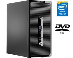 Компьютер HP ProDesk 400 G2 Tower / Intel Core i5-4590S (4 ядра по 3.0 - 3.7 GHz) / 4 GB DDR3 / 250 GB HDD / Intel HD Graphics 4600 / DVI / DVD-RW