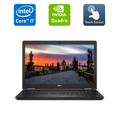 Мобільна робоча станція Б-клас Dell Precision 3530 / 15.6" (1920x1080) IPS Touch / Intel Core i7-8850H (6 (12) ядра по 2.6 - 4.3 GHz) / 16 GB DDR4 / 512 GB SSD / nVidia Quadro P600, 4 GB GDDR5, 128-bit / WebCam / HDMI / Windows 10