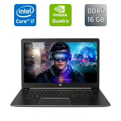 Мобільна робоча станція Б-клас HP zBook Studio G3 / 15.6" (1920x1080) IPS / Intel Core i7-6820HQ (4 (8) ядра по 2.7 - 3.6 GHz) / 16 GB DDR4 / 512 GB SSD / nVidia Quadro M1000M, 4 GB GDDR5, 128-bit / WebCam / TouchID