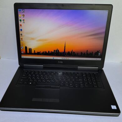 Мобильная рабочая станция Dell Precision 7720 / 17.3" (1920x1080) IPS / Intel Core i7-7920HQ (4 (8) ядра по 3.1 - 4.1 GHz) / 16 GB DDR4 / 256 GB SSD + 256 GB SSD / nVidia Quadro P3000, 6 GB GDDR5, 192-bit / WebCam