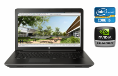 Мобільна робоча станція HP zBook 17 G3 / 17.3" (1920x1080) IPS / Intel Core i5-6440HQ (4 ядра по 2.6 - 3.5 GHz) / 32 GB DDR4 / 512 GB SSD / nVidia Quadro M3000M, 4 GB GDDR5, 256-bit / Fingerprint / WebCam