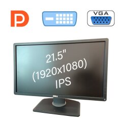 Монитор Dell P2214Hb / 21.5" (1920x1080) IPS / VGA, DisplayPort, DVI, USB 2.0 / VESA 100x100