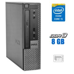 Неттоп Dell OptiPlex 7010 USFF / Intel Core i5-3550S (4 ядра по 3.0 - 3.7 GHz) / 8 GB DDR3 / 120 GB SSD / Intel HD Graphics 2500