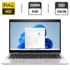 Ноутбук-трансформер Б-класс HP EliteBook x360 1040 G5 / 14" (1920x1080) IPS Touch / Intel Core i5-8350U (4 (8) ядра по 1.7 - 3.6 GHz) / 8 GB DDR4 / 256 GB SSD / Intel UHD Graphics 620 / WebCam / HDMI