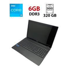 Ноутбук Acer TravelMate 5742 / 15.6" (1366x768) TN / Intel Core i3-380M (2 (4) ядра по 2.53 GHz) / 6 GB DDR3 / 320 GB HDD / Intel HD Graphics / WebCam