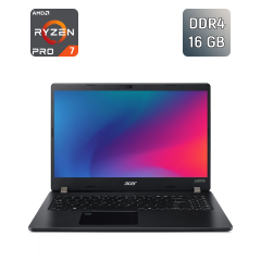 Ноутбук Б-клас Acer Travelmate P215-41-G2 / 15.6" (1920x1080) IPS / AMD Ryzen 7 Pro 5850U (8 (16) ядер по 1.9 - 4.4 GHz) / 16 GB DDR4 / 256 GB SSD / AMD Radeon Vega 8 / WebCam