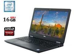 Ноутбук Б-клас Dell Latitude E5570 / 15.6" (1366x768) TN / Intel Core i7-6820HQ (4 (8) ядра по 2.7 - 3.6 GHz) / 16 GB DDR4 / 525 GB SSD / AMD Radeon R7 M370, 2 GB GDDR5, 128-bit / WebCam / HDMI