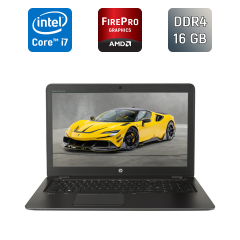 Ноутбук Б-класс HP zBook 15u G3 / 15.6" (1366x768) TN / Intel Core i7-6500U (2 (4) ядра по 2.5 - 3.1 GHz) / 16 GB DDR4 / 512 GB SSD / AMD FirePro W4190M, 2 GB GDDR5, 128-bit / WebCam / Fingerprint / Windows 10