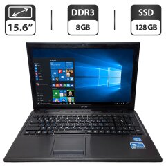 Ноутбук Б-класс MSI CR61 / 15.6" (1366x768) TN / Intel Core i5-3230M (2 (4) ядра по 2.6 - 3.2 GHz) / 8 GB DDR3 / 128 GB SSD / Intel HD Graphics 4000 / WebCam / DVD-ROM