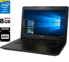 Ноутбук Dell Latitude 3450 / 14" (1366x768) TN / Intel Core i5-5300U (2 (4) ядра по 2.3 - 2.9 GHz) / 8 GB DDR3 / 120 GB SSD / Intel HD Graphics 5500 / WebCam / HDMI