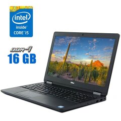 Ноутбук Dell Latitude E5570 / 15.6" (1920x1080) IPS / Intel Core i5-6200U (2 (4) ядра по 2.3 - 2.8 GHz) / 16 GB DDR4 / 480 GB SSD / Intel HD Graphics 520 / WebCam