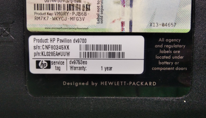 Ноутбук HP Pavilion dv9000 / 17" (1440x900) TN / Intel Core 2 Duo T7250 (2 ядра по 2.0 GHz) / 4 GB DDR3 / 320 GB DDR3 / nVidia GeForce 8600M GT, 512 MB GDDR3, 128-bit / DVD-RW / Без АКБ Ноутбук HP Pavilion dv9000 / 17" (1440x900) TN / Intel Core 2 Duo T7250 (2 ядра по 2.0 GHz) / 4 GB DDR3 / 320 GB DDR3 / nVidia GeForce 8600M GT, 512 MB GDDR3, 128-bit / DVD-RW / Без АКБ