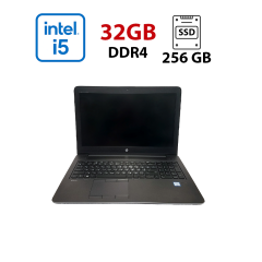 Ноутбук HP ZBook 15 G3 / 15.6" (1920x1080) TN / Intel Core i5-6440HQ (4 ядра по 2.6 - 3.5 GHz) / 32 GB DDR4 / 256 GB SSD / Intel HD Graphics 530 / WebCam / Win10