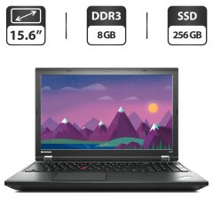 Ноутбук Lenovo ThinkPad L540 / 15.6" (1366x768) TN / Intel Core i5-4210M (2 (4) ядра по 2.6 - 3.2 GHz) / 8 GB DDR3 / 256 GB SSD / Intel HD Graphics 4600 / WebCam / VGA