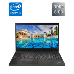 Ноутбук Lenovo ThinkPad T580 / 15.6" (1920x1080) IPS / Intel Core i5-8250U (4 (8) ядра по 1.6 - 3.4 GHz) / 8 GB DDR4 / 256 GB SSD / Intel UHD Graphics 620 / WebCam / TouchID / Windows 10