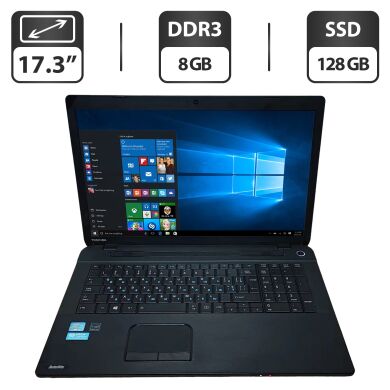 Ноутбук Toshiba Satellite C70-A-10H / 17.3" (1600x900) TN / Intel Core i5-3230M (2 (4) ядра по 2.6 - 3.2 GHz) / 8 GB DDR3 / 128 GB SSD / Intel HD Graphics 4000 / WebCam / DVD-ROM