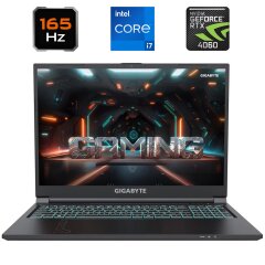 Новый игровой ноутбук Gigabyte G6 KF (KF-H3EE894KD) / 16" (1920x1200) IPS / Intel Core i7-13620H (10 (16) ядер по 3.6 - 4.9 GHz) / 16 GB DDR5 / 1000 GB SSD / nVidia GeForce RTX 4060, 8 GB GDDR6, 128-bit / WebCam