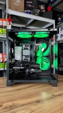 Збірка під замовлення: ігровий ПК Qube Reef ARGB Black Tower / AMD Ryzen 5 5500 (6 (12) ядер по 3.6 - 4.2 GHz) / 16 GB DDR4 / 1000 GB SSD M.2 / nVidia GeForce RTX 3060, 12 GB GDDR6, 192-bit / 650W