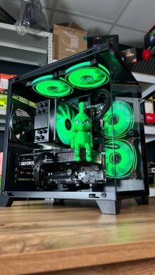 Збірка під замовлення: ігровий ПК Qube Reef ARGB Black Tower / AMD Ryzen 5 5500 (6 (12) ядер по 3.6 - 4.2 GHz) / 16 GB DDR4 / 1000 GB SSD M.2 / nVidia GeForce RTX 3060, 12 GB GDDR6, 192-bit / 650W