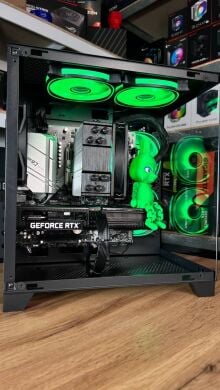 Збірка під замовлення: ігровий ПК Qube Reef ARGB Black Tower / AMD Ryzen 5 5500 (6 (12) ядер по 3.6 - 4.2 GHz) / 16 GB DDR4 / 1000 GB SSD M.2 / nVidia GeForce RTX 3060, 12 GB GDDR6, 192-bit / 650W