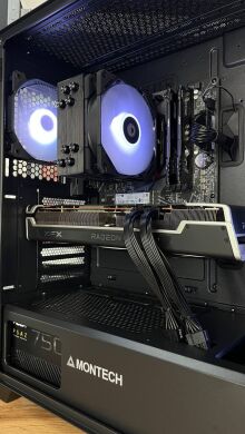Сборка под заказ: Montech Air 1000 Premium Tower / AMD Ryzen 5 5600 (6 (12) ядер по 3.5 - 4.4 GHz) / 16 GB DDR4 / 1000 GB SSD M.2 / AMD Radeon RX 6700 XT, 12 GB GDDR6, 192-bit / HDMI / 750W