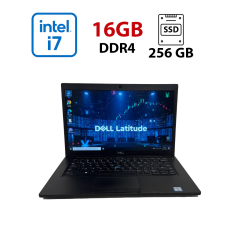 Ультрабук Б-клас Dell Latitude 7490 / 14" (1920x1080) IPS / Intel Core i7-8650U (4 (8) ядра по 1.9 - 4.2 GHz) / 16 GB DDR4 / 256 GB SSD / Intel UHD Graphics 620 / WebCam