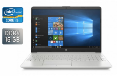 Ультрабук Б-клас HP 15-dw2658cl / 15.6" (1920x1080) IPS / Intel Core i5-1035G1 (4 (8) ядра по 1.0 - 3.6 GHz) / 16 GB DDR4 / 512 GB SSD / Intel UHD Graphics / WebCam / Windows 10