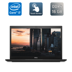 Ультрабук Dell Latitude 7480 / 14" (2560x1440) IPS Touch / Intel Core i7-6600U (2 (4) ядра по 2.6 - 3.4 GHz) / 16 GB DDR4 / 512 GB SSD / Intel HD Graphics 520 / WebCam / Windows 10