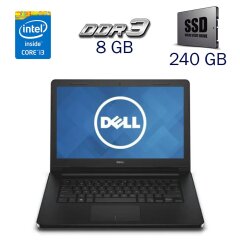 Ультрабук Dell Vostro 3458 / 14" (1366x768) TN / Intel Core i3-4005U (2 (4) ядра по 1.7 GHz) / 8 GB DDR3 / 240 GB SSD / Intel HD Graphics 4400 / WebCam