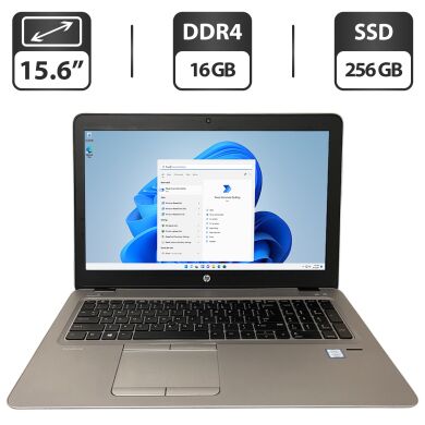 Ультрабук Б-клас HP EliteBook 850 G4 / 15.6" (1366x768) TN / Intel Core i5-7300U (2 (4) ядер по 2.6 - 3.5 GHz) / 16 GB DDR4 / 256 GB SSD / Intel HD Graphics 620 / WebCam