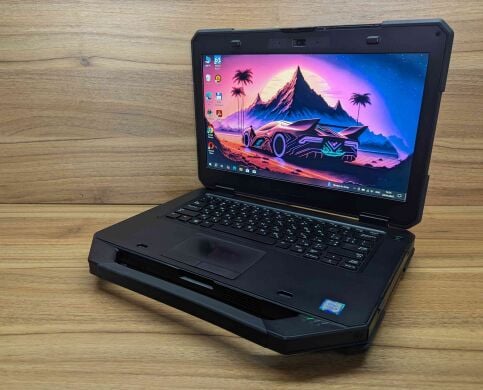 Захищений ноутбук Dell Latitude 14 Rugged 5414 / 14" (1920x1080) IPS / Intel Core i5-6300U (2 (4) ядра по 2.4 - 3.0 GHz) / 8 GB DDR4 / 256 GB SSD / Intel HD Graphics 520 / HDMI / Windows 10
