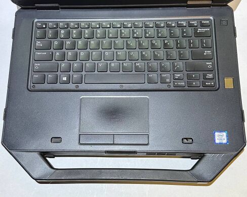 Захищений ноутбук Dell Latitude 14 Rugged 5414 / 14" (1920x1080) IPS Touch / Intel Core i5-6300U (2 (4) ядра по 2.4 - 3.0 GHz) / 16 GB DDR4 / 256 GB SSD / AMD Radeon R7 M360, 2 GB DDR3, 64-bit / WebCam
