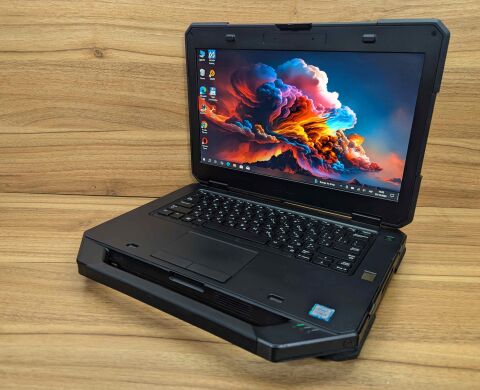 Захищений ноутбук Dell Latitude 14 Rugged 5414 / 14" (1920x1080) IPS Touch / Intel Core i5-6300U (2 (4) ядра по 2.4 - 3.0 GHz) / 16 GB DDR4 / 480 GB SSD / Intel HD Graphics 520 / TouchID / HDMI / Windows 10