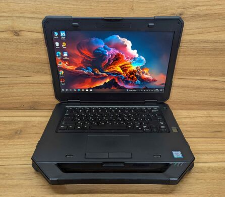 Захищений ноутбук Dell Latitude 14 Rugged 5414 / 14" (1920x1080) IPS Touch / Intel Core i5-6300U (2 (4) ядра по 2.4 - 3.0 GHz) / 16 GB DDR4 / 480 GB SSD / Intel HD Graphics 520 / TouchID / HDMI / Windows 10