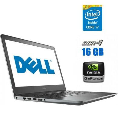 Ноутбук Б-клас Dell Vostro 5568 / 15.6" (1366x768) TN / Intel Core i7-7500U (2 (4) ядра по 2.7 - 3.5 GHz) / 16 GB DDR4 / 256 GB SSD / nVidia GeForce 940MX, 4 GB GDDR5, 64-bit / WebCam 