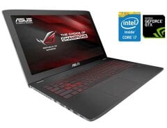 Ігровий ноутбук Б-клас Asus ROG GL752VW / 17.3" (1920x1080) IPS / Intel Core i7-6700HQ (4 (8) ядра по 2.6 - 3.5 GHz) / 8 GB DDR4 / 256 GB SSD / nVidia GeForce GTX 960M, 2 GB GDDR5, 128-bit / WebCam