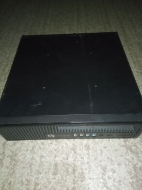Неттоп Б-класс HP EliteDesk 800 G1 USFF / Intel Core i5-4570S (4 ядра по 2.9 - 3.6 GHz) / 4 GB DDR3 / 60 GB SSD / Intel HD Graphics 4600 / DVD-ROM