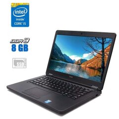 Ноутбук Dell Latitude E5450 / 14" (1920x1080) TN / Intel Core i5-5300U (2 (4) ядра по 2.3 - 2.9 GHz) / 8 GB DDR3 / 120 GB SSD / Intel HD Graphics 5500 / WebCam