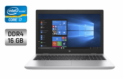 Ультрабук Б-класс HP ProBook 650 G4 / 15.6" (1366x768) TN / Intel Core i7-8850H (6 (12) ядра по 2.6 - 4.3 GHz) / 16 GB DDR4 / 256 GB SSD / Intel UHD Graphics 630 / WebCam / Fingerprint