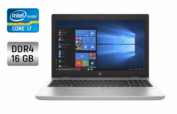 Ультрабук Б-класс HP ProBook 650 G4 / 15.6" (1366x768) TN / Intel Core i7-8850H (6 (12) ядра по 2.6 - 4.3 GHz) / 16 GB DDR4 / 256 GB SSD / Intel UHD Graphics 630 / WebCam / Fingerprint