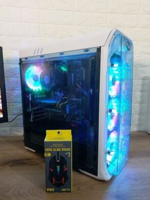 Комплект ПК: GameMax StarLight Tower / Intel Core i5-7500 (4 ядра по 3.4 - 3.8 GHz) / 16 GB DDR4 / 480 GB SSD + 500 GB HDD / AMD Radeon R9 380, 4 GB GDDR5, 256-bit / 600W + Монитор LG 24MB37PM-B / 24" (1920x1080) IPS