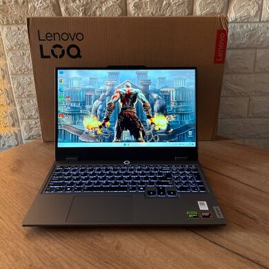 Ігровий ноутбук Lenovo LOQ 15AHP9 / 15.6" (1920x1080) IPS / AMD Ryzen 7 8845HS (8 (16) ядер по 3.8 - 5.1 GHz) / 16 GB DDR5 / 1000 GB SSD / nVidia GeForce RTX 4060, 8 GB GDDR6, 128-bit / WebCam