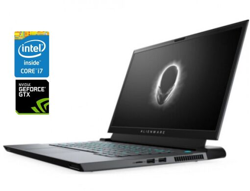 Ігровий ноутбук Dell Alienware m15 / 15.6" (1920x1080) IPS / Intel Core i7-8750H (6 (12) ядер по 2.2 - 4.1 GHz) / 16 GB DDR4 / 512 GB SSD / nVidia GeForce GTX 1070 Max-Q, 8 GB GDDR5, 256-bit / WebCam