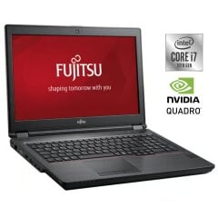 Мобільна робоча станція Fujitsu Celsius H7510 / 15.6" (1920x1080) IPS / Intel Core i7-10850H (6 (12) ядер по 2.7 - 5.1 GHz) / 16 GB DDR4 / 512 GB SSD / nVidia Quadro T1000, 4 GB GDDR6, 128-bit / WebCam / Win 10