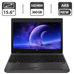 Ноутбук Б-клас HP ProBook 6565b / 15.6" (1366x768) TN / AMD A4-3310MX (2 ядра по 2.1 - 2.5 GHz) / 6 GB DDR3 / 360 GB SSD NEW / AMD Radeon HD 6480G / DVD-ROM / АКБ NEW / Windows 10 Pro