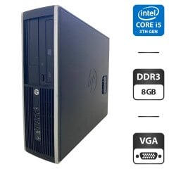 Комп'ютер HP Compaq 6300 Pro SFF / Intel Core i5-3470 (4 ядра по 3.2 - 3.6 GHz) / 8 GB DDR3 / 250 GB HDD / Intel HD Graphics 2000 / DVD-ROM