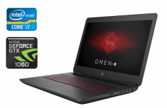 Ігровий ноутбук HP Omen 17-w253dx / 17.3" (1920x1080) IPS / Intel Core i7-7700HQ (4 (8) ядра по 2.8 - 3.8 GHz) / 16 GB DDR4 / 960 GB SSD / nVidia GeForce GTX 1050 Ti, 4 GB GDDR5, 128-bit / WebCam + Бездротова мишка